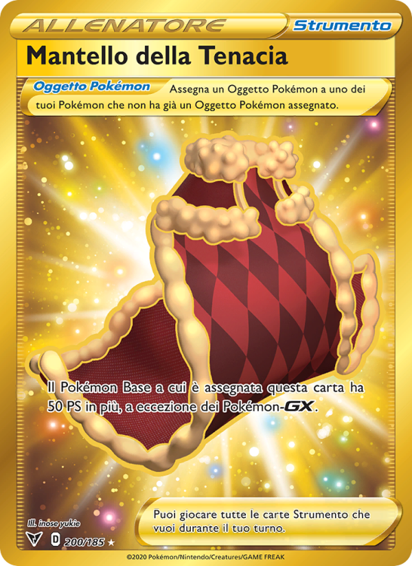 Mantello della Tenacia 200/203 — Vivid Voltage (Italian Pokémon TCG card)