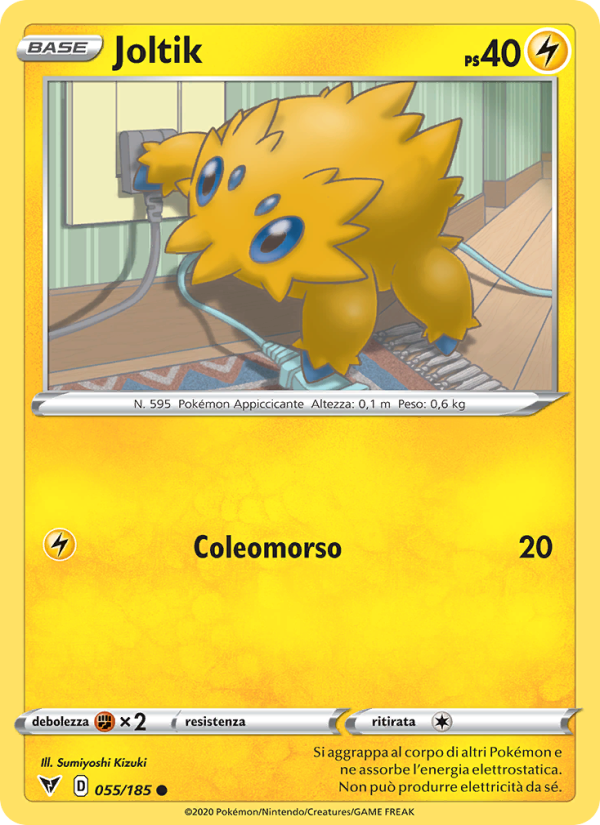 Joltik 055/203 — Vivid Voltage (Italian Pokémon TCG card)