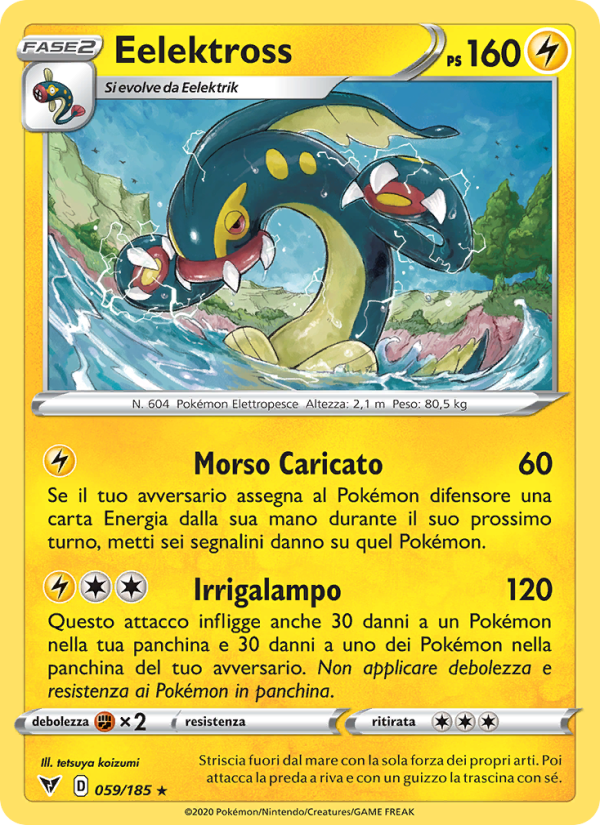 Eelektross 059/203 — Vivid Voltage (Italian Pokémon TCG card)