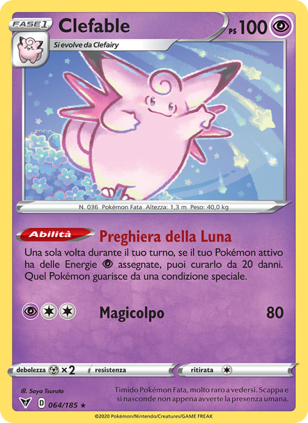 Clefable 064/203 — Vivid Voltage (Italian Pokémon TCG card)