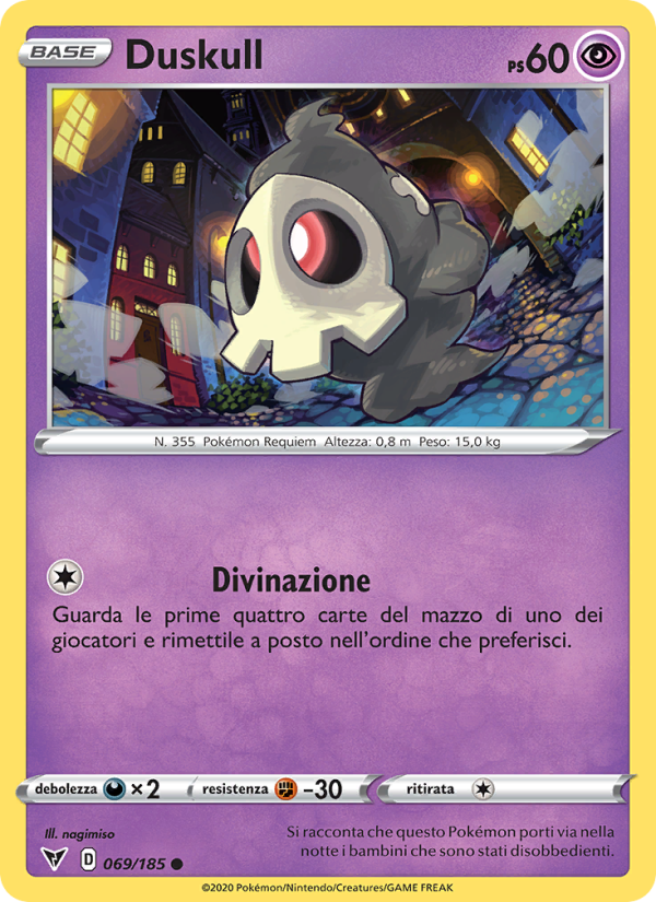 Duskull 069/203 — Vivid Voltage (Italian Pokémon TCG card)