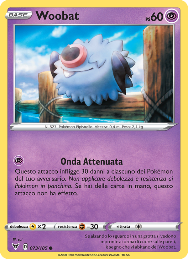 Woobat 073/203 — Vivid Voltage (Italian Pokémon TCG card)