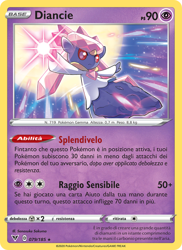 Diancie 079/203 — Vivid Voltage (Italian Pokémon TCG card)