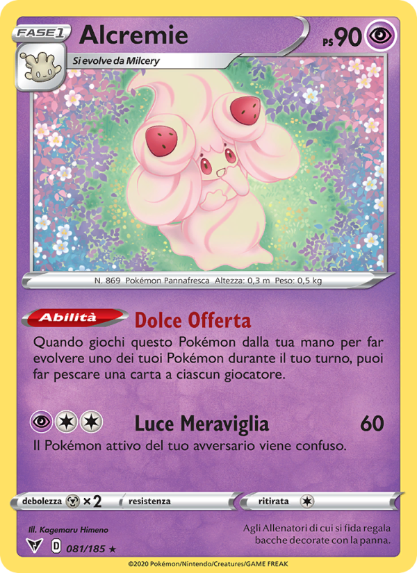 Alcremie 081/203 — Vivid Voltage (Italian Pokémon TCG card)