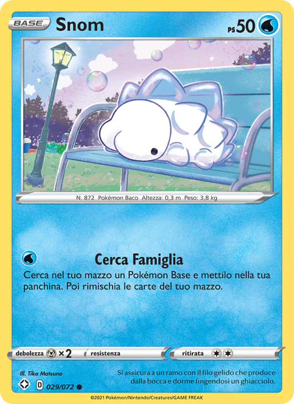 Snom 029/195 — Shining Fates (Italian Pokémon TCG card)