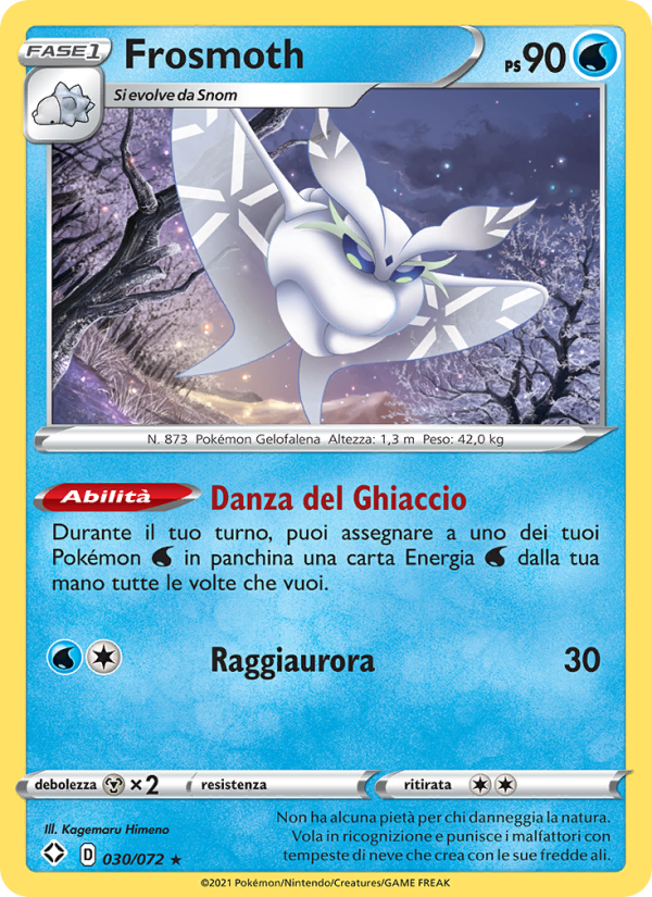 Frosmoth 030/195 — Shining Fates (Italian Pokémon TCG card)