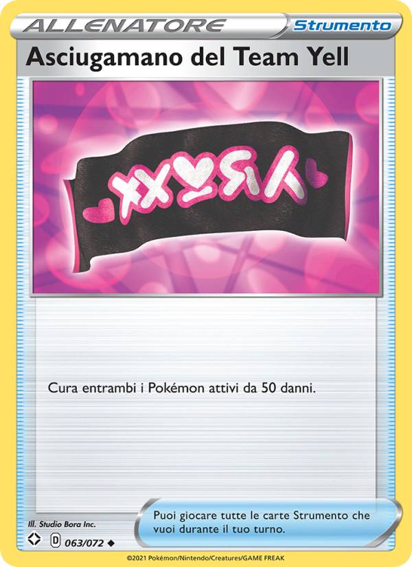 Asciugamano del Team Yell 063/195 — Shining Fates (Italian Pokémon TCG card)