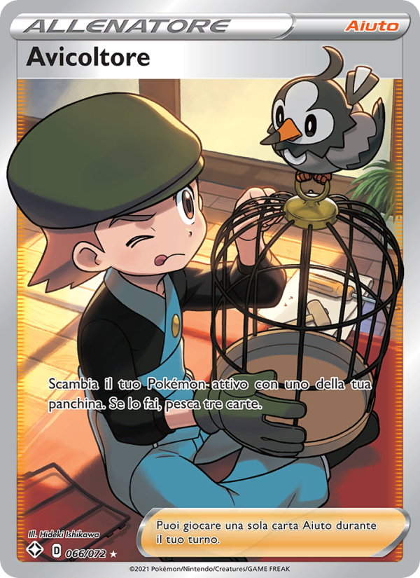 Avicoltore 066/195 — Shining Fates (Italian Pokémon TCG card)