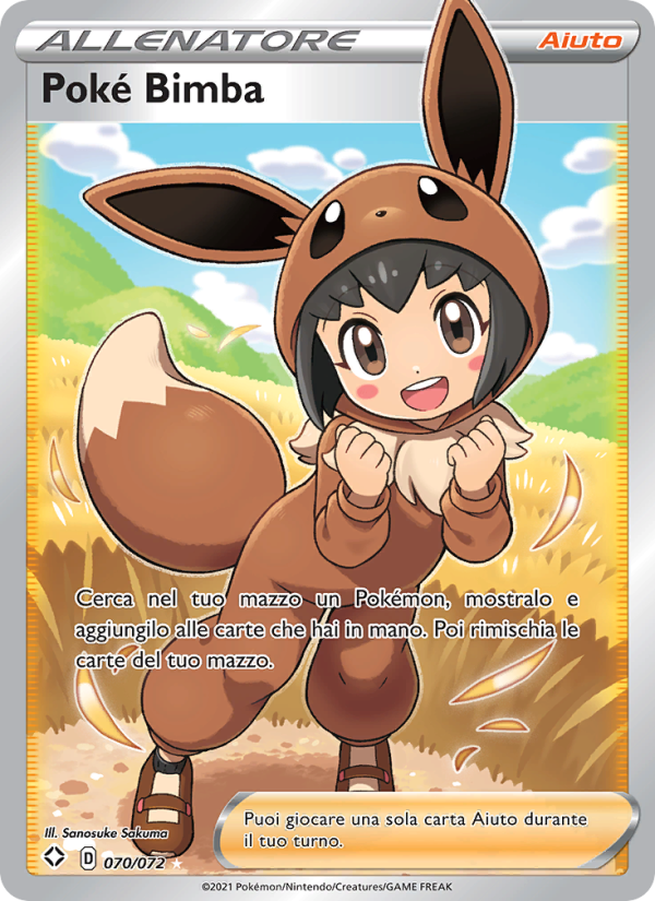 Poké Bimba 070/195 — Shining Fates (Italian Pokémon TCG card)
