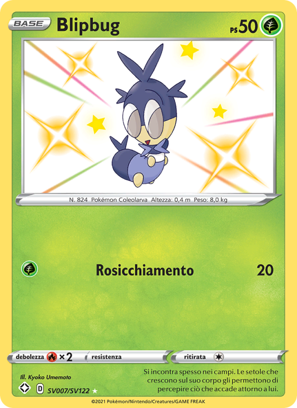 Blipbug SV007 — Shining Fates (Italian Pokémon TCG card)