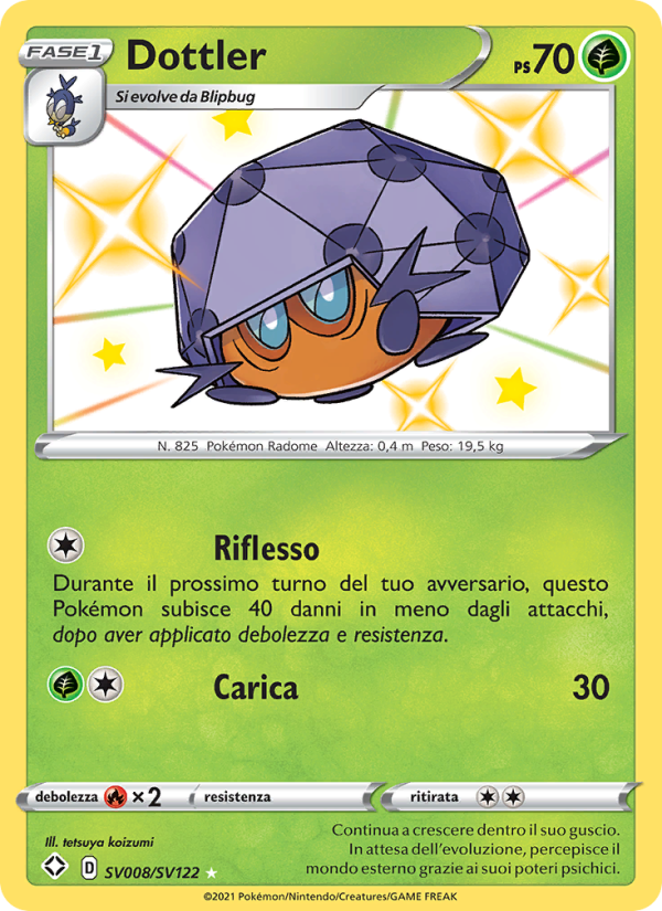 Dottler SV008 — Shining Fates (Italian Pokémon TCG card)