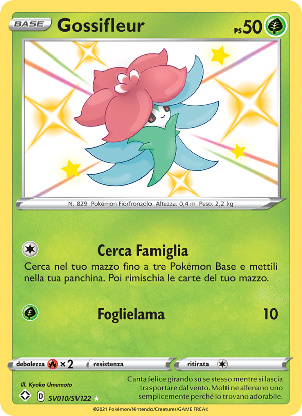 Gossifleur SV010 — Shining Fates (Italian Pokémon TCG card)