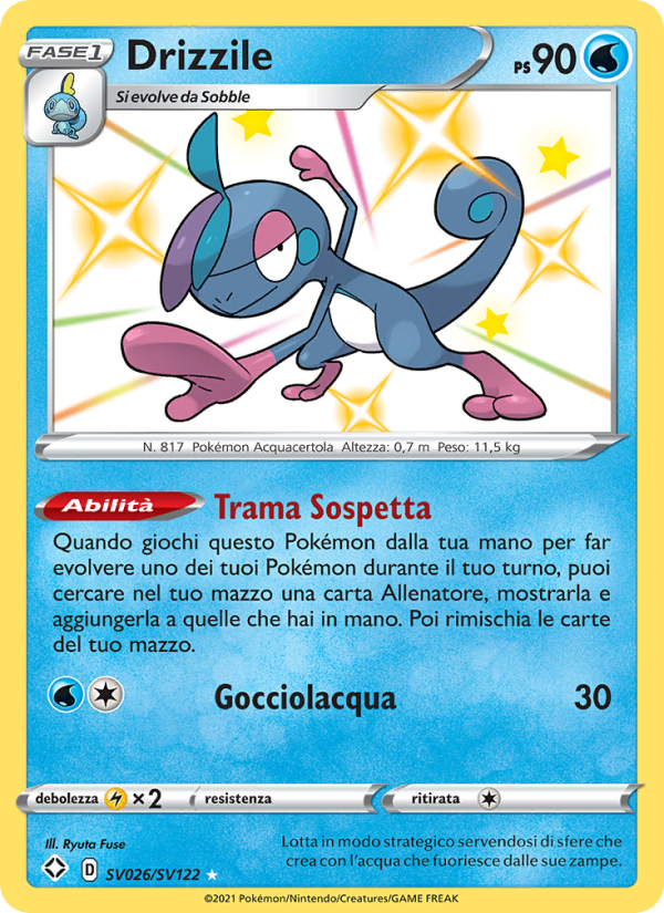 Drizzile SV026 — Shining Fates (Italian Pokémon TCG card)