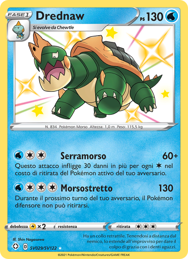 Drednaw SV029 — Shining Fates (Italian Pokémon TCG card)