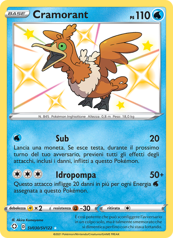 Cramorant SV030 — Shining Fates (Italian Pokémon TCG card)