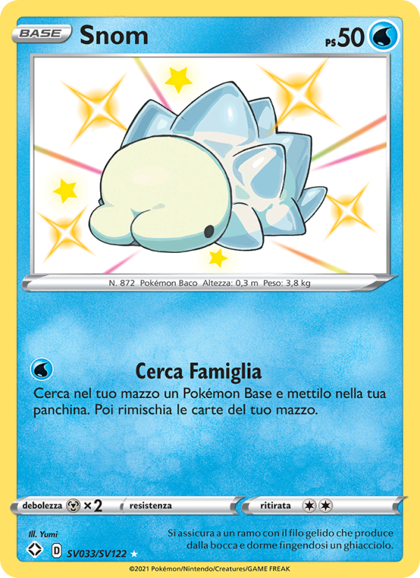 Snom SV033 — Shining Fates (Italian Pokémon TCG card)