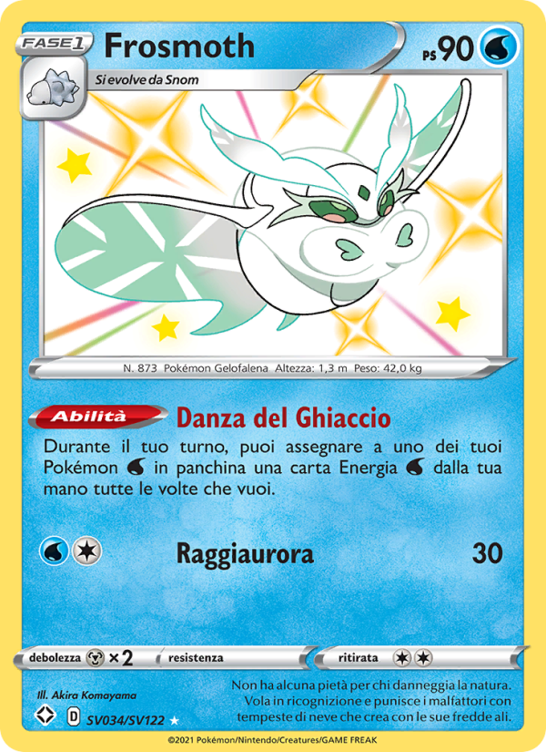 Frosmoth SV034 — Shining Fates (Italian Pokémon TCG card)