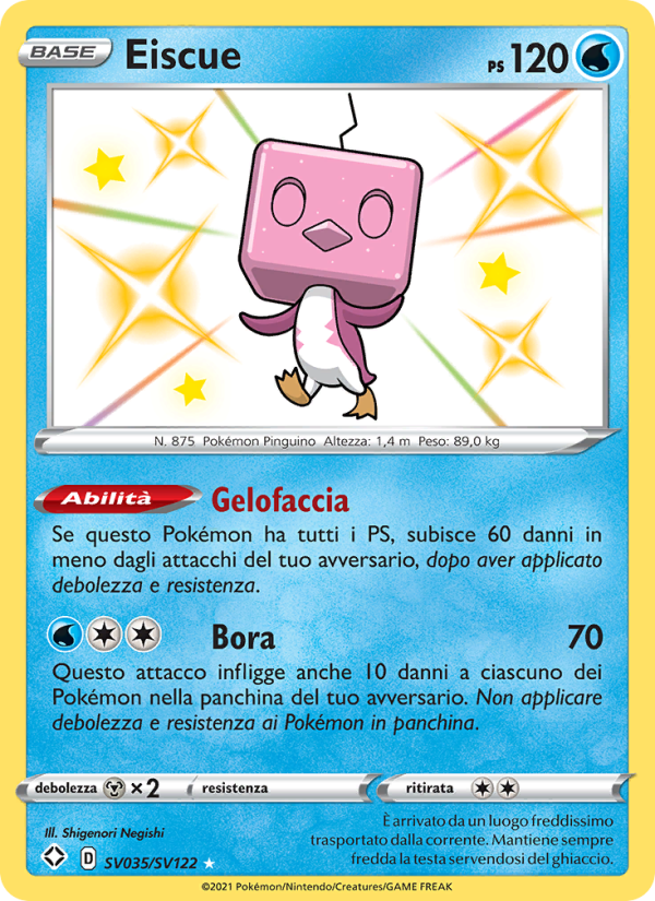 Eiscue SV035 — Shining Fates (Italian Pokémon TCG card)