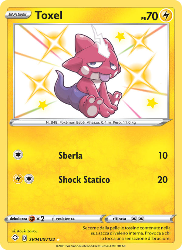 Toxel SV041 — Shining Fates (Italian Pokémon TCG card)