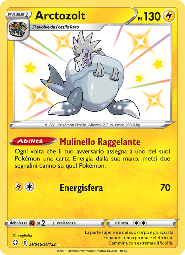 Arctozolt SV046 — Shining Fates (Italian Pokémon TCG card)