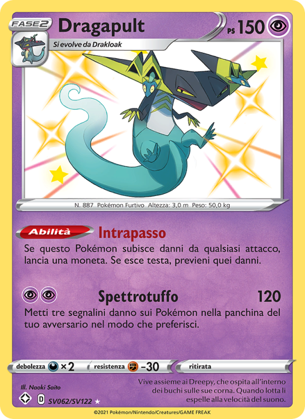 Dragapult SV062 — Shining Fates (Italian Pokémon TCG card)