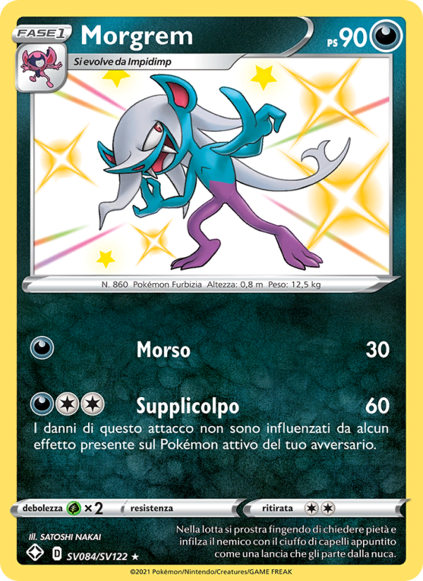 Morgrem SV084 — Shining Fates (Italian Pokémon TCG card)