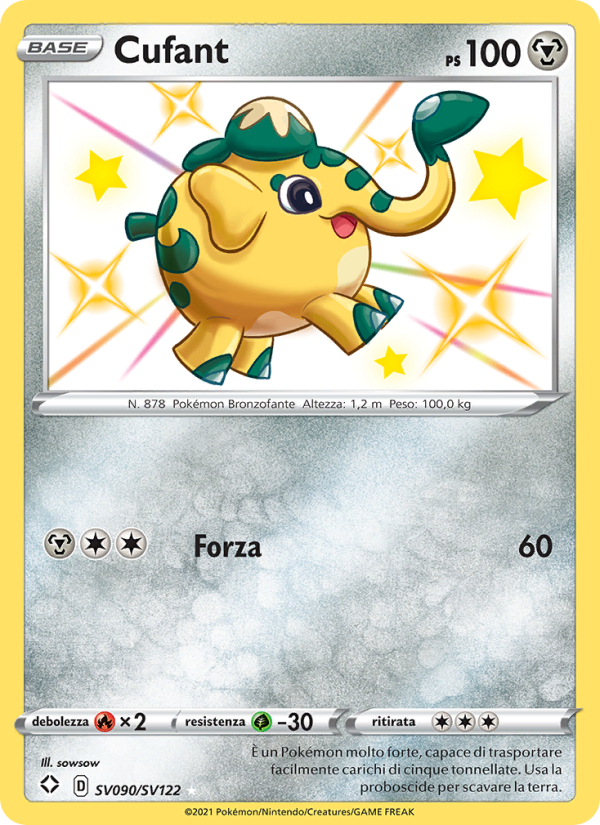 Cufant SV090 — Shining Fates (Italian Pokémon TCG card)