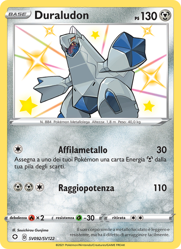 Duraludon SV092 — Shining Fates (Italian Pokémon TCG card)