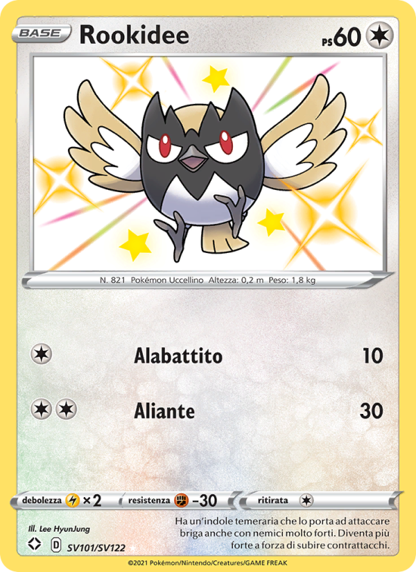 Rookidee SV101 — Shining Fates (Italian Pokémon TCG card)