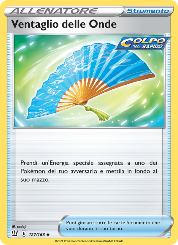Ventaglio delle Onde 127/183 — Battle Styles (Italian Pokémon TCG card)