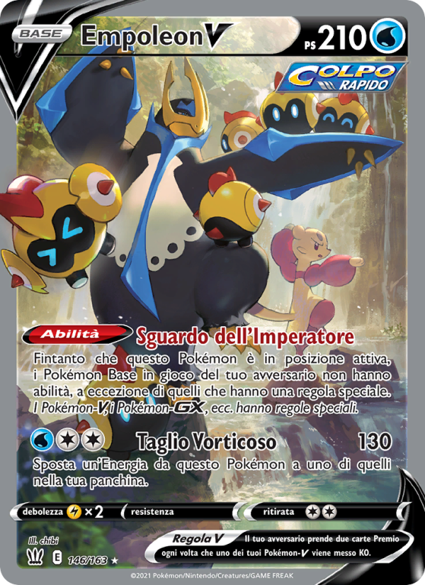 Empoleon V 146/183 — Battle Styles (Italian Pokémon TCG card)