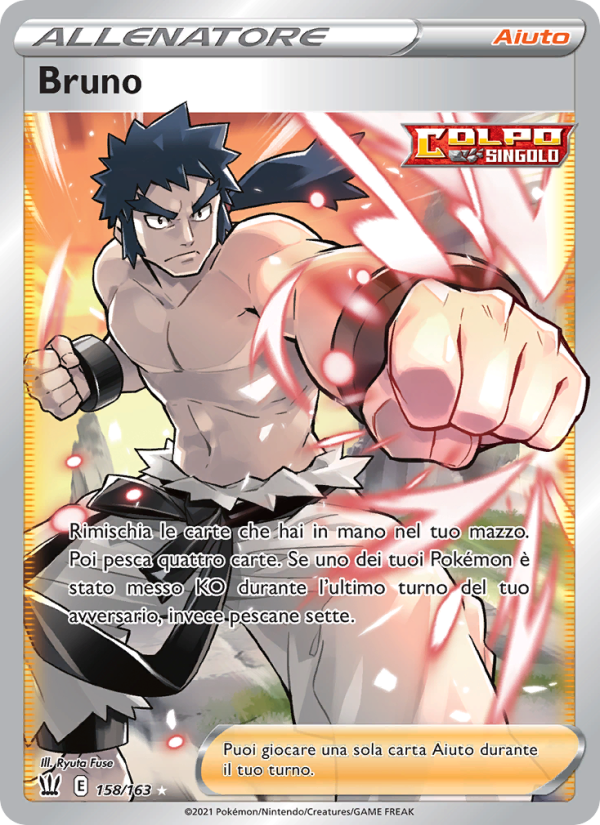 Bruno 158/183 — Battle Styles (Italian Pokémon TCG card)
