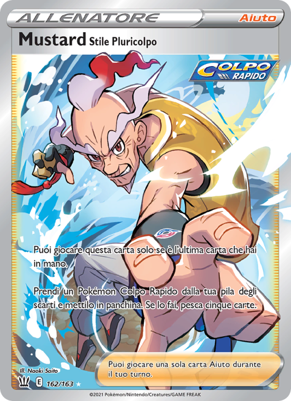 Mustard Stile Pluricolpo 162/183 — Battle Styles (Italian Pokémon TCG card)