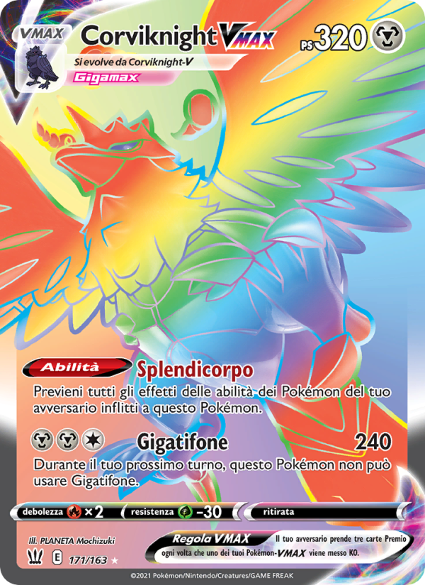 Corviknight VMAX 171/183 — Battle Styles (Italian Pokémon TCG card)