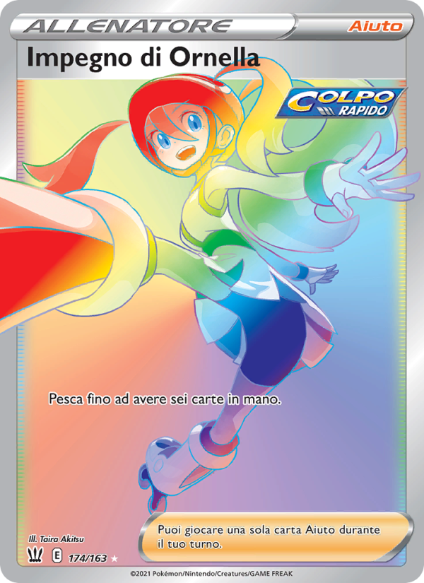 Impegno di Ornella 174/183 — Battle Styles (Italian Pokémon TCG card)