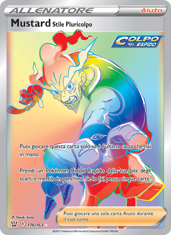 Mustard Stile Pluricolpo 176/183 — Battle Styles (Italian Pokémon TCG card)