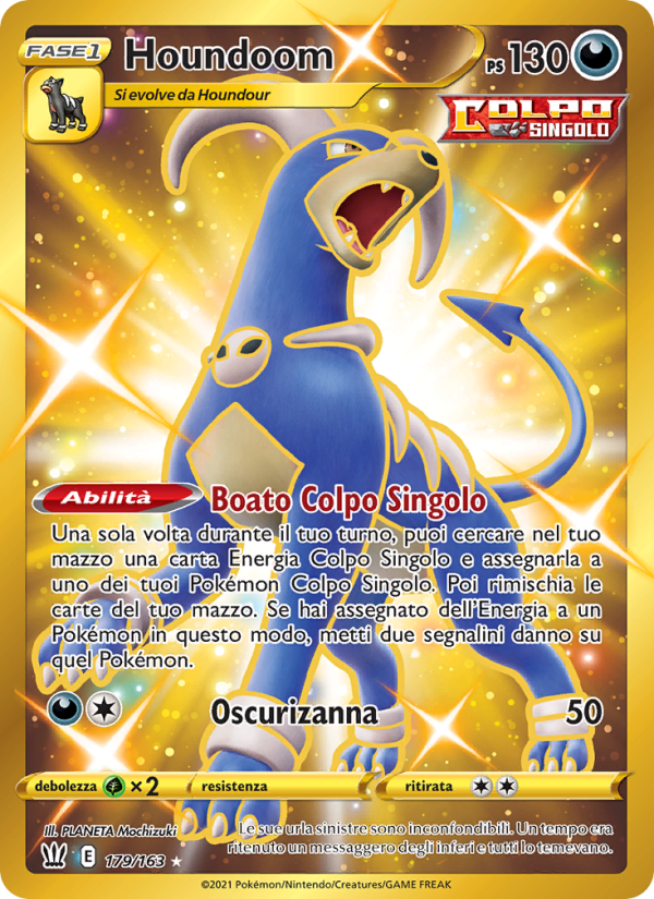 Houndoom 179/183 — Battle Styles (Italian Pokémon TCG card)