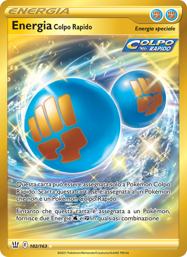Energia Colpo Rapido 182/183 — Battle Styles (Italian Pokémon TCG card)