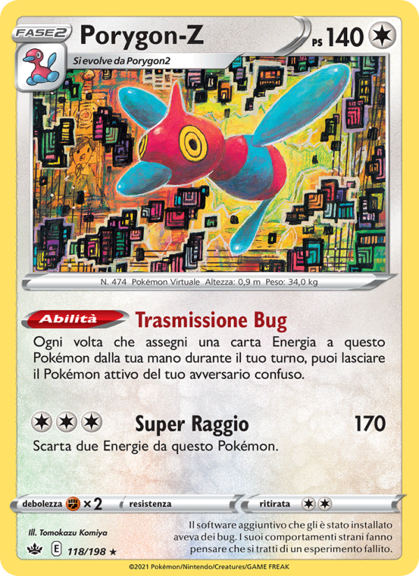 Porygon-Z 118/233 — Chilling Reign (Italian Pokémon TCG card)