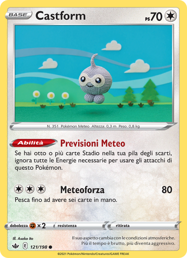 Castform 121/233 — Chilling Reign (Italian Pokémon TCG card)