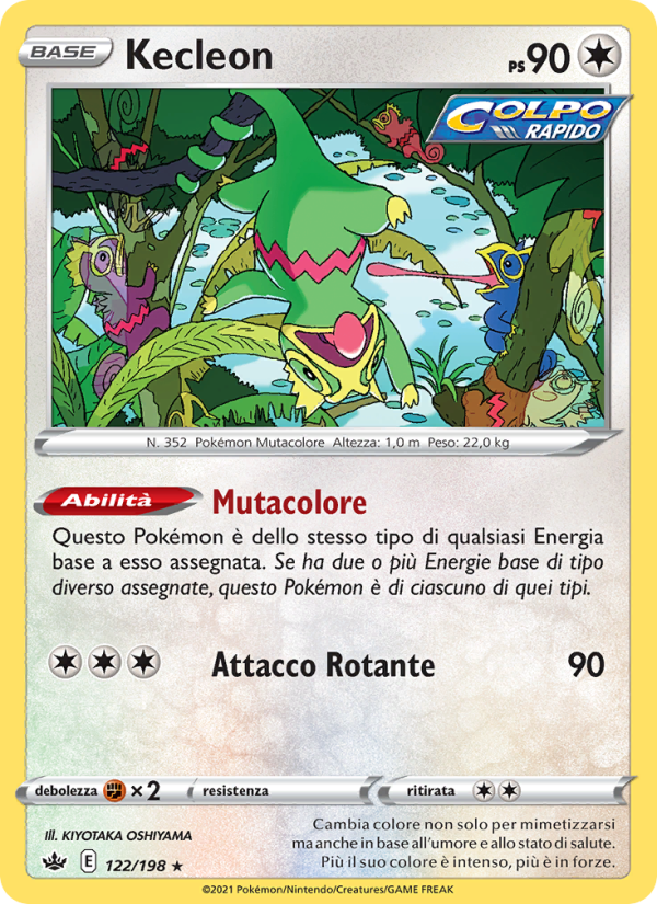 Kecleon 122/233 — Chilling Reign (Italian Pokémon TCG card)