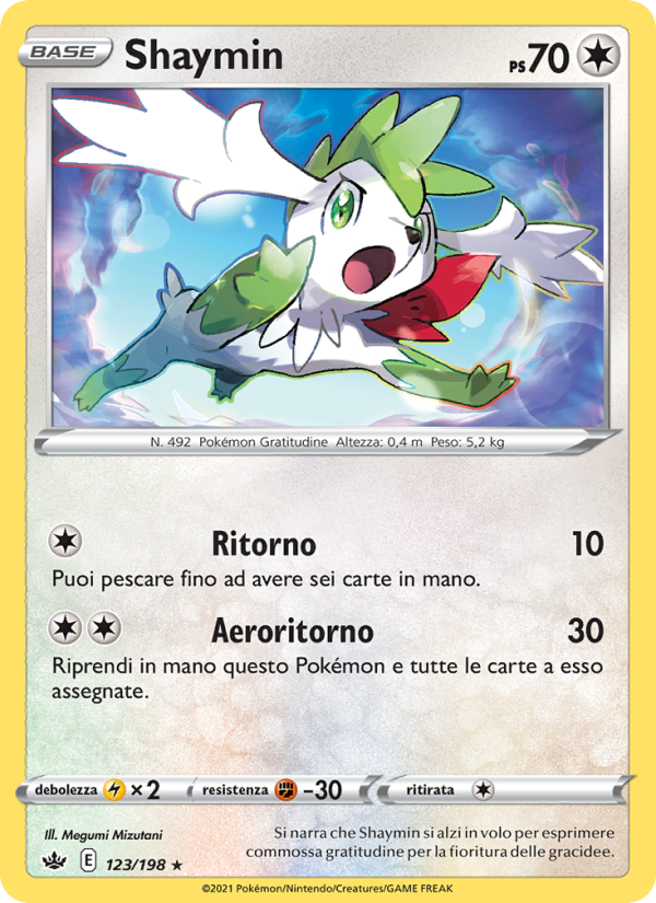 Shaymin 123/233 — Chilling Reign (Italian Pokémon TCG card)