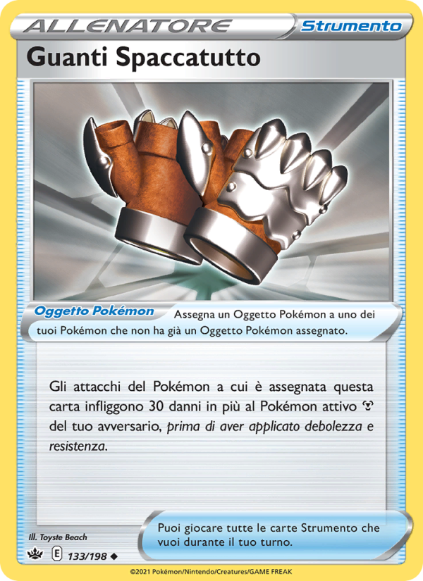 Guanti Spaccatutto 133/233 — Chilling Reign (Italian Pokémon TCG card)