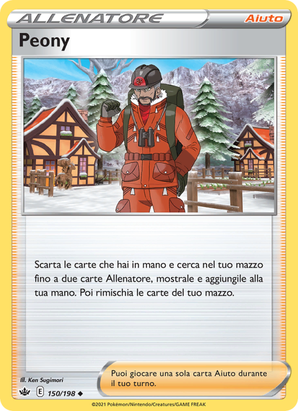 Peony 150/233 — Chilling Reign (Italian Pokémon TCG card)