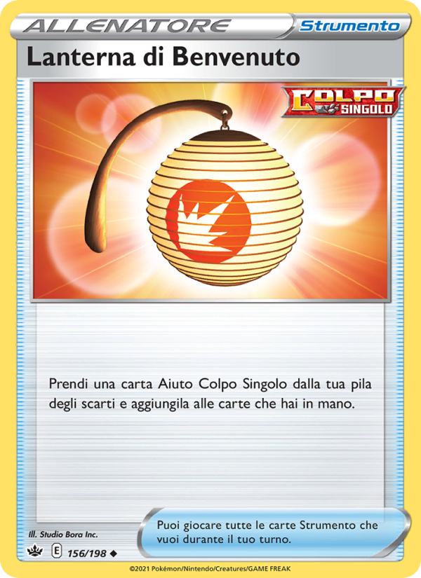 Lanterna di Benvenuto 156/233 — Chilling Reign (Italian Pokémon TCG card)