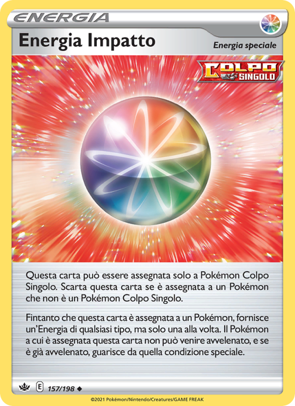 Energia Impatto 157/233 — Chilling Reign (Italian Pokémon TCG card)