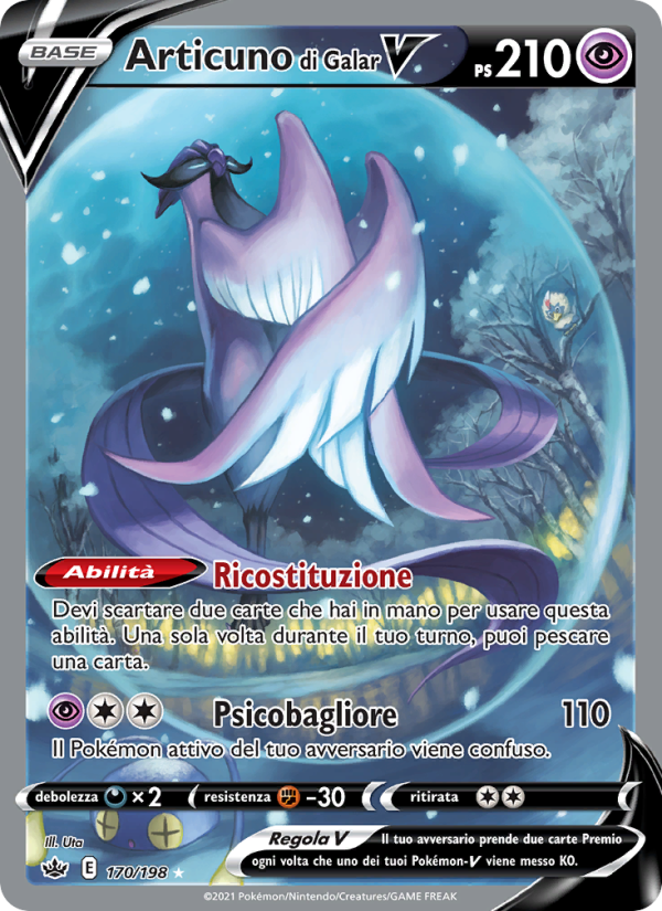 Articuno di Galar V 170/233 — Chilling Reign (Italian Pokémon TCG card)