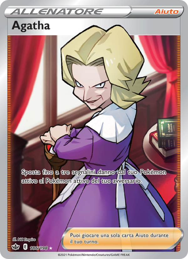 Agatha 186/233 — Chilling Reign (Italian Pokémon TCG card)