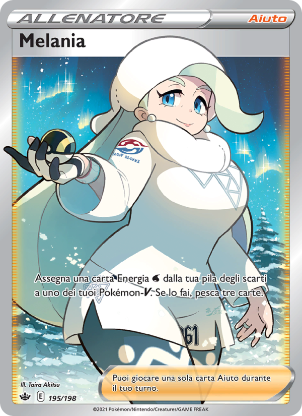 Melania 195/233 — Chilling Reign (Italian Pokémon TCG card)