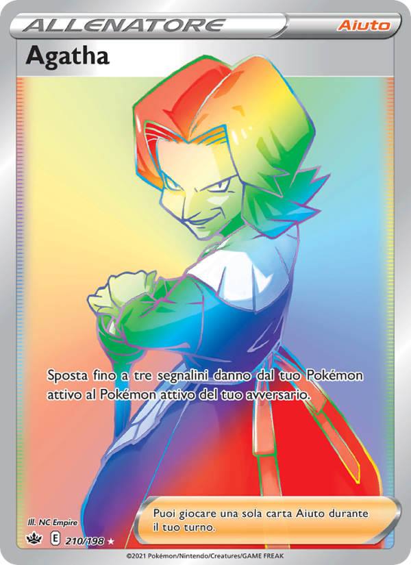 Agatha 210/233 — Chilling Reign (Italian Pokémon TCG card)